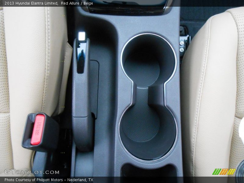 Red Allure / Beige 2013 Hyundai Elantra Limited