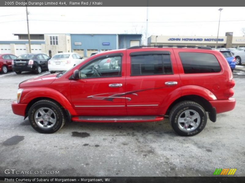 Flame Red / Khaki 2005 Dodge Durango Limited 4x4