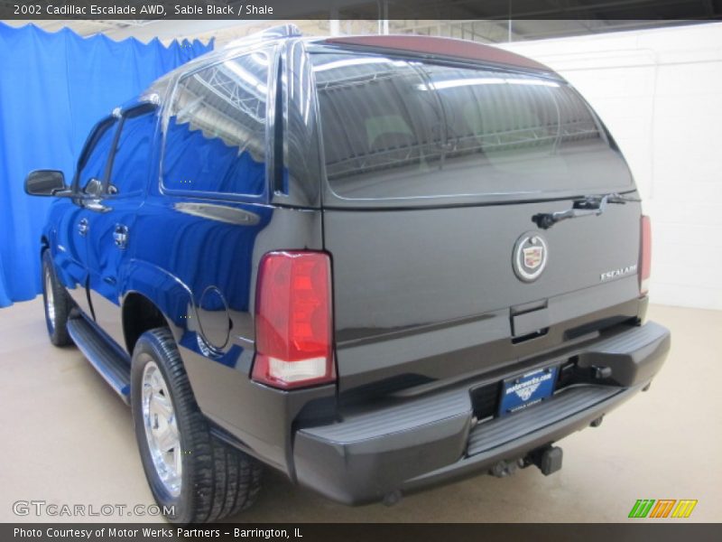 Sable Black / Shale 2002 Cadillac Escalade AWD