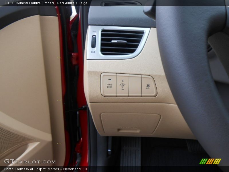 Red Allure / Beige 2013 Hyundai Elantra Limited