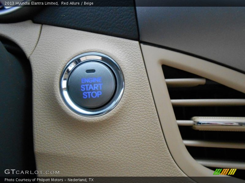 Red Allure / Beige 2013 Hyundai Elantra Limited