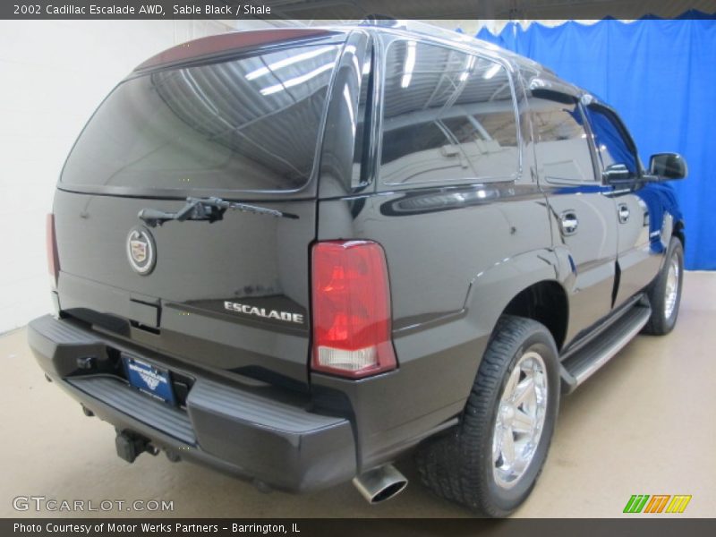 Sable Black / Shale 2002 Cadillac Escalade AWD