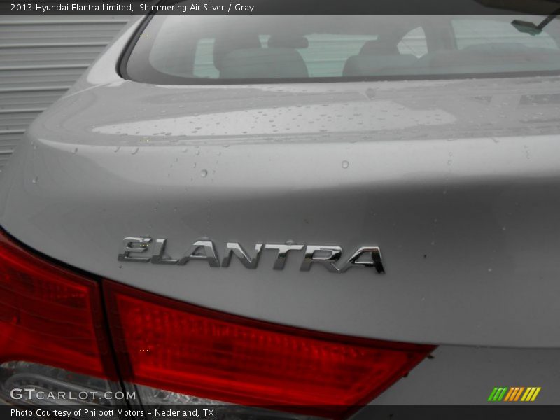 Shimmering Air Silver / Gray 2013 Hyundai Elantra Limited