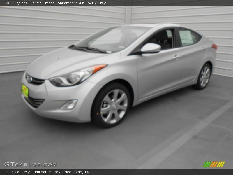 Shimmering Air Silver / Gray 2013 Hyundai Elantra Limited