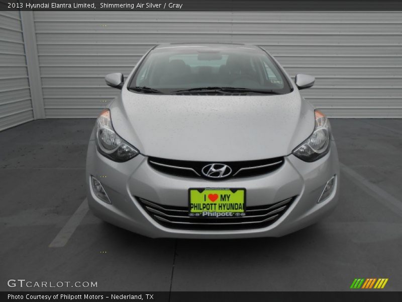 Shimmering Air Silver / Gray 2013 Hyundai Elantra Limited