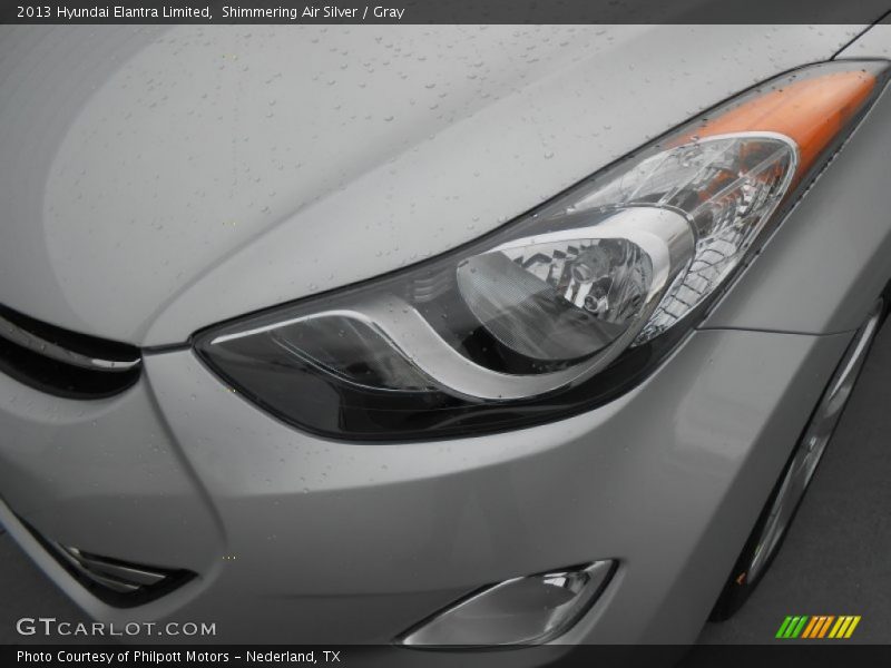 Shimmering Air Silver / Gray 2013 Hyundai Elantra Limited