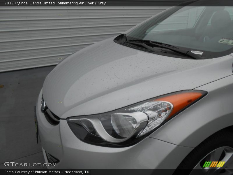 Shimmering Air Silver / Gray 2013 Hyundai Elantra Limited