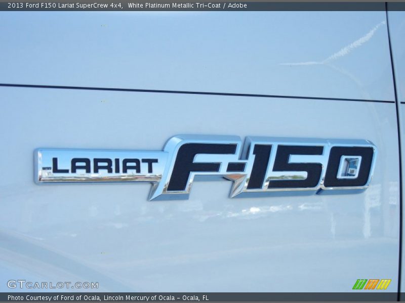 White Platinum Metallic Tri-Coat / Adobe 2013 Ford F150 Lariat SuperCrew 4x4