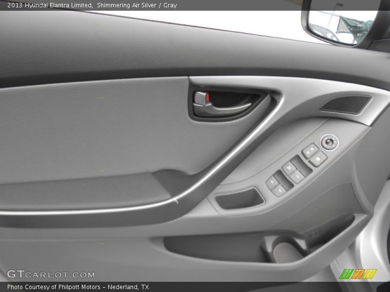 Shimmering Air Silver / Gray 2013 Hyundai Elantra Limited