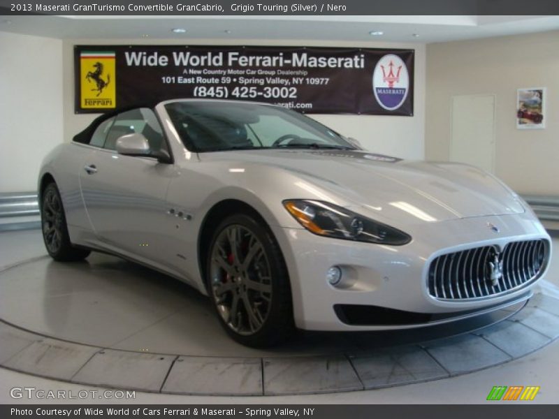 Grigio Touring (Silver) / Nero 2013 Maserati GranTurismo Convertible GranCabrio