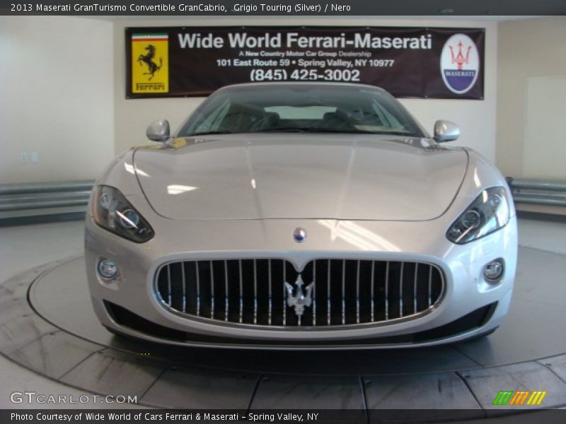 Grigio Touring (Silver) / Nero 2013 Maserati GranTurismo Convertible GranCabrio