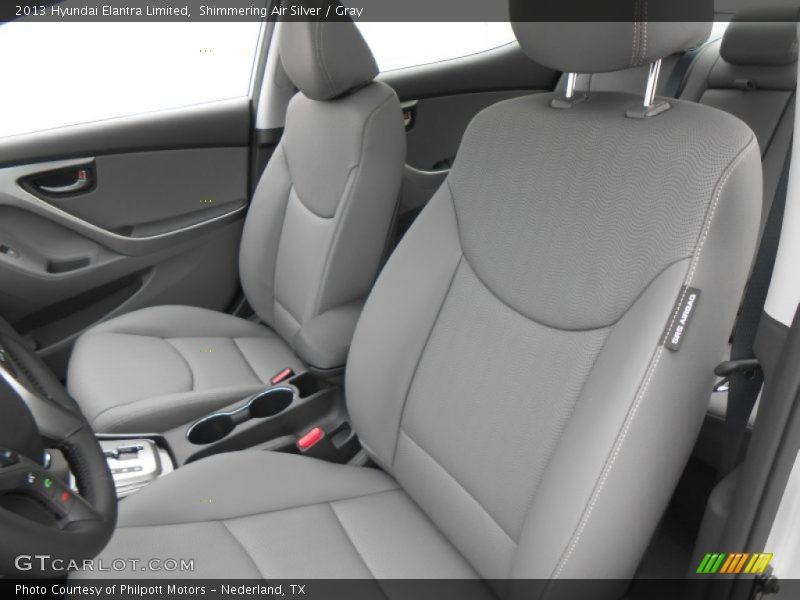 Shimmering Air Silver / Gray 2013 Hyundai Elantra Limited