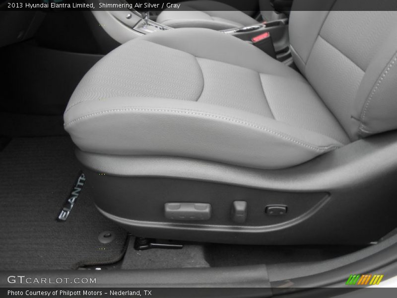 Shimmering Air Silver / Gray 2013 Hyundai Elantra Limited