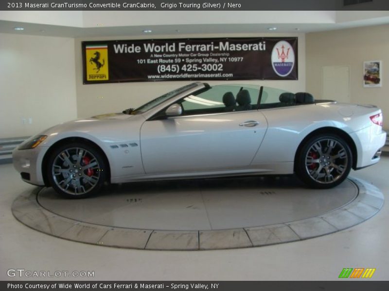 Grigio Touring (Silver) / Nero 2013 Maserati GranTurismo Convertible GranCabrio