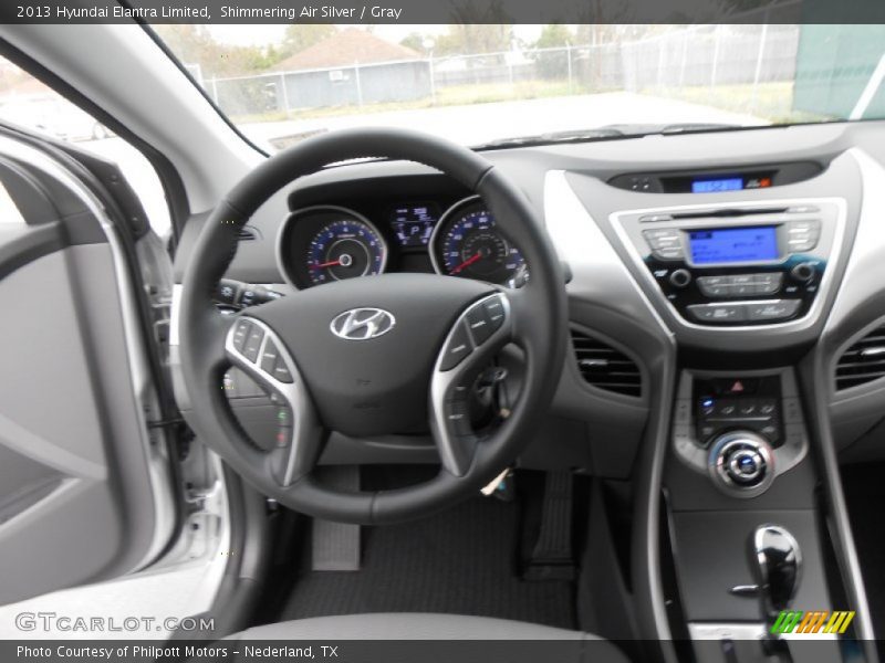 Shimmering Air Silver / Gray 2013 Hyundai Elantra Limited