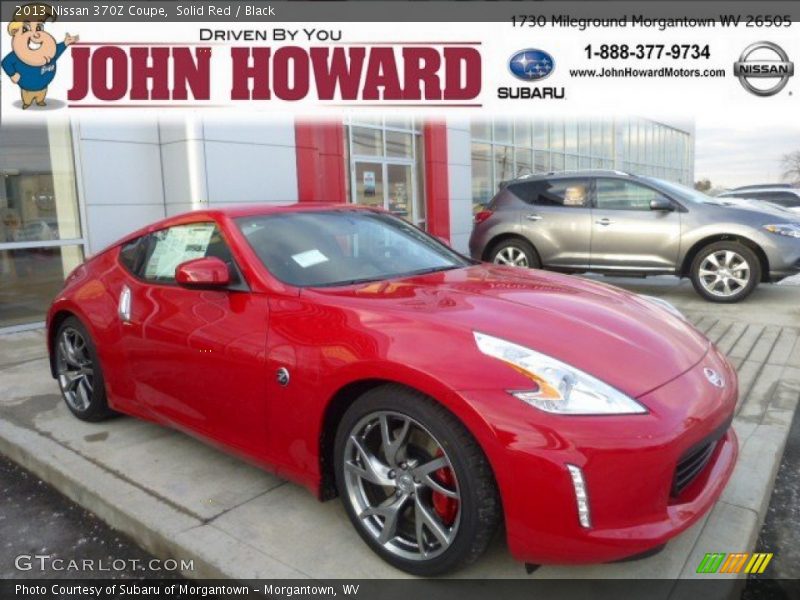 Solid Red / Black 2013 Nissan 370Z Coupe