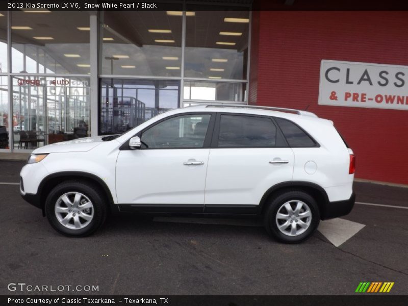 Snow White Pearl / Black 2013 Kia Sorento LX V6