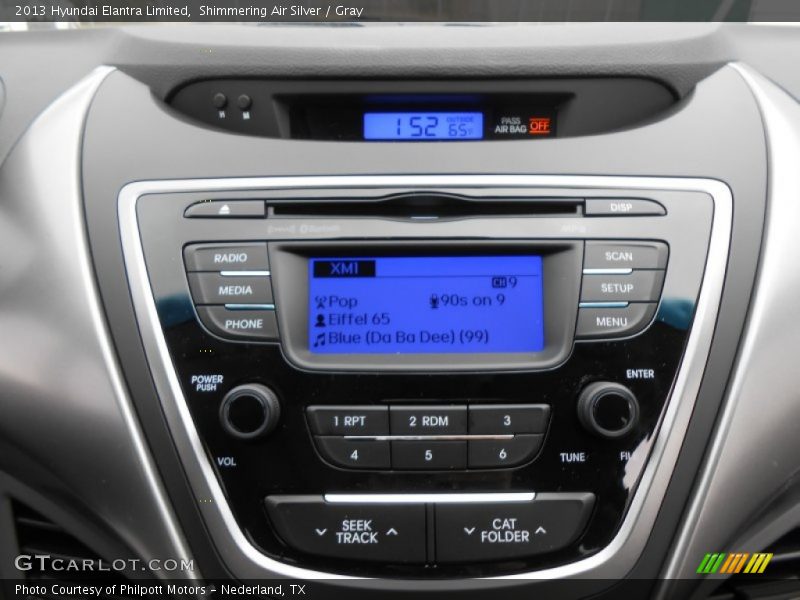 Shimmering Air Silver / Gray 2013 Hyundai Elantra Limited