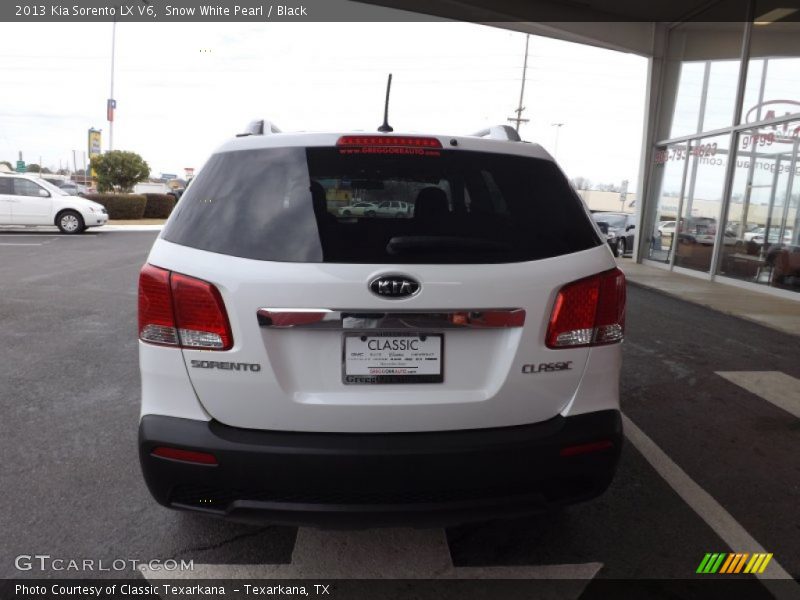 Snow White Pearl / Black 2013 Kia Sorento LX V6