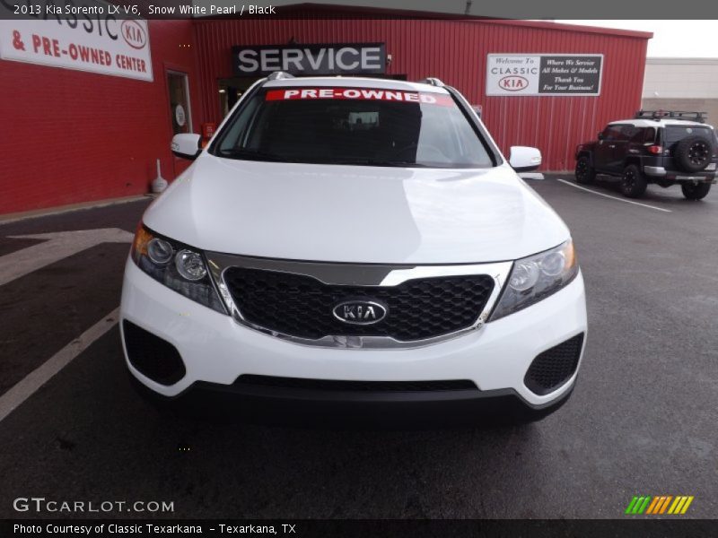 Snow White Pearl / Black 2013 Kia Sorento LX V6