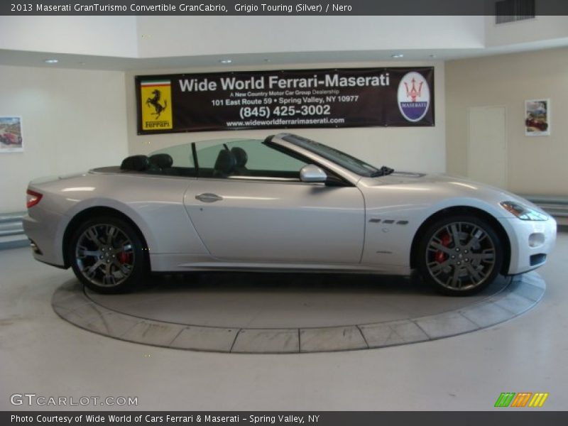 Grigio Touring (Silver) / Nero 2013 Maserati GranTurismo Convertible GranCabrio