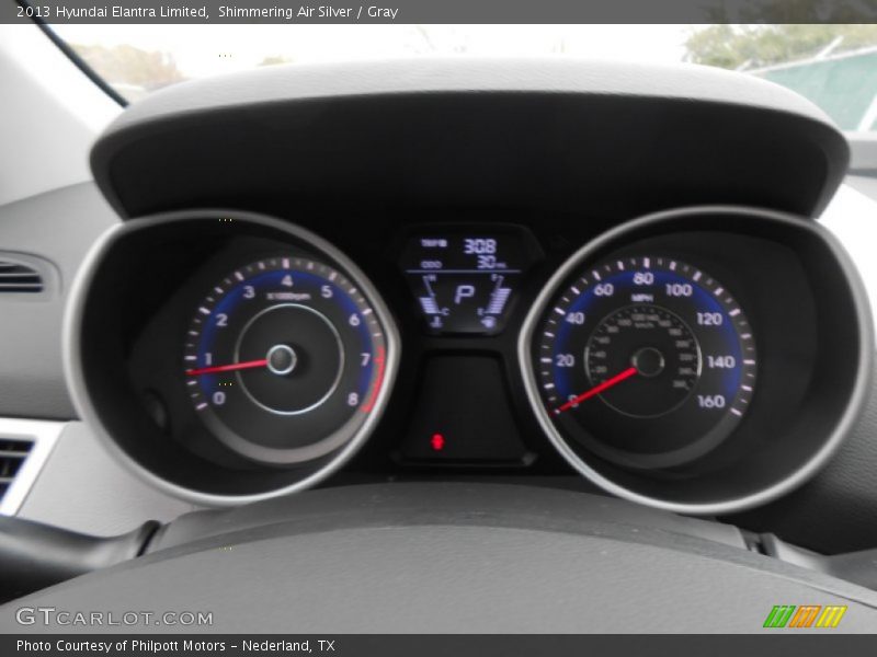 Shimmering Air Silver / Gray 2013 Hyundai Elantra Limited