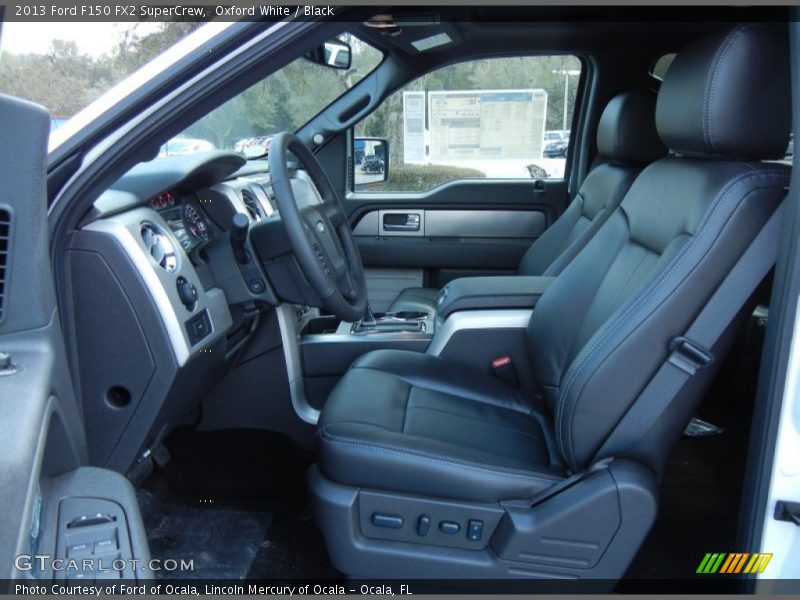 Front Seat of 2013 F150 FX2 SuperCrew