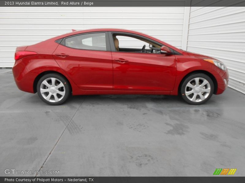 Red Allure / Beige 2013 Hyundai Elantra Limited