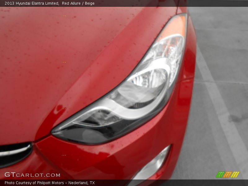 Red Allure / Beige 2013 Hyundai Elantra Limited