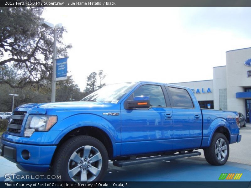 Blue Flame Metallic / Black 2013 Ford F150 FX2 SuperCrew