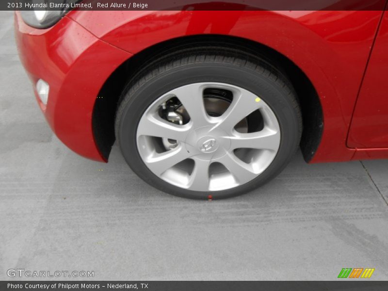 Red Allure / Beige 2013 Hyundai Elantra Limited