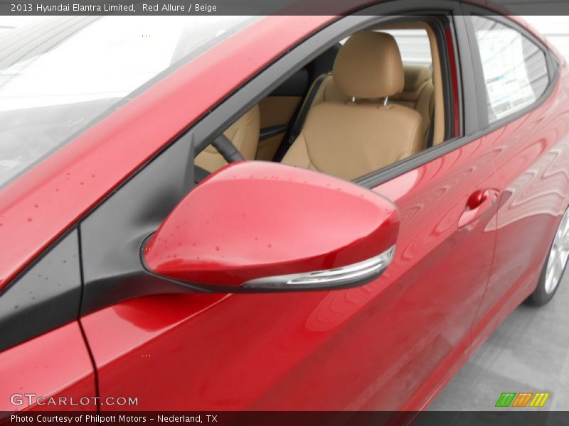 Red Allure / Beige 2013 Hyundai Elantra Limited