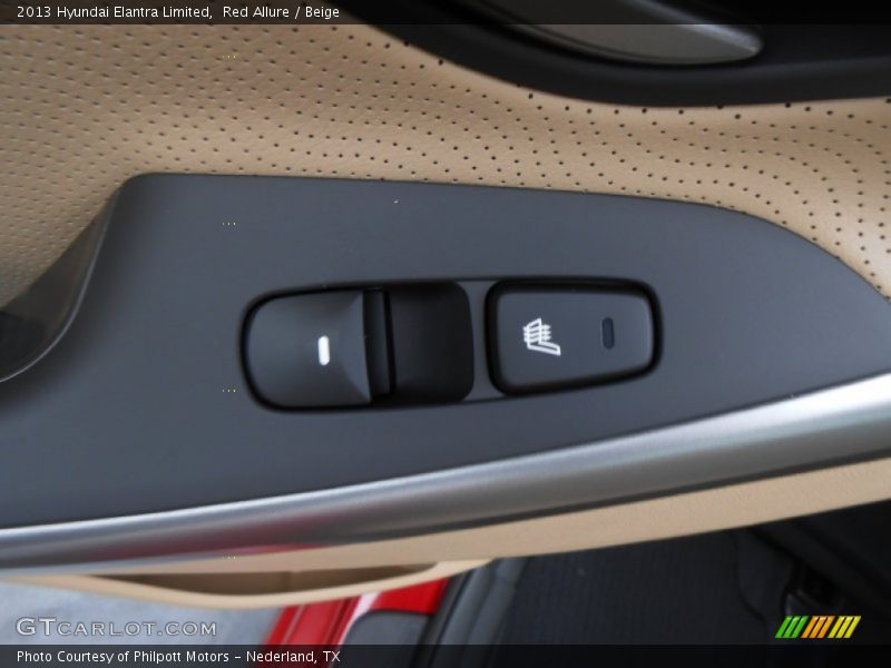 Red Allure / Beige 2013 Hyundai Elantra Limited