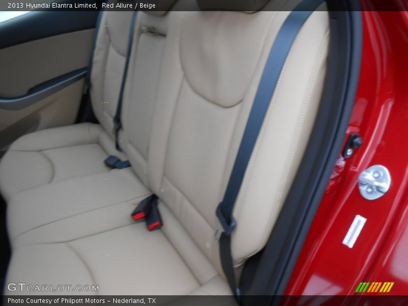 Red Allure / Beige 2013 Hyundai Elantra Limited