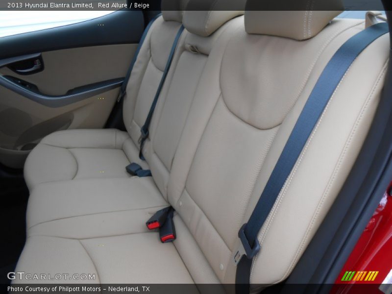 Red Allure / Beige 2013 Hyundai Elantra Limited