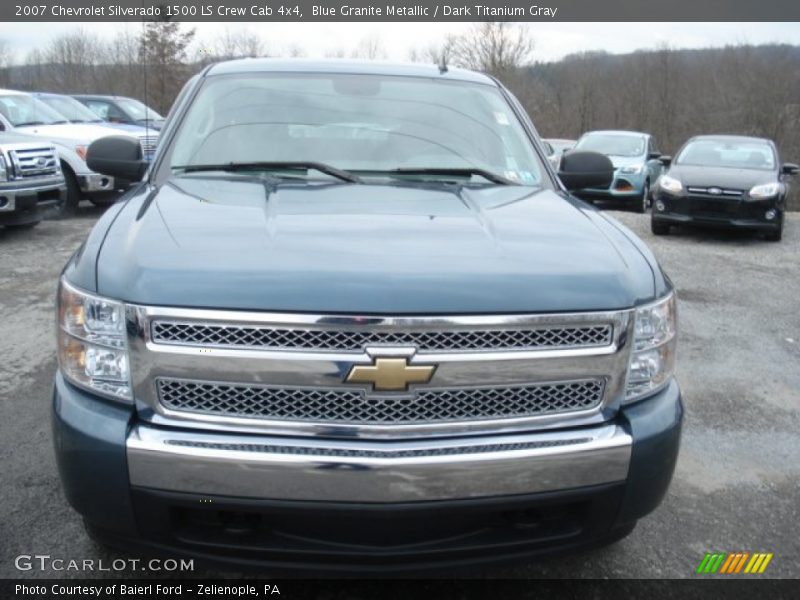 Blue Granite Metallic / Dark Titanium Gray 2007 Chevrolet Silverado 1500 LS Crew Cab 4x4