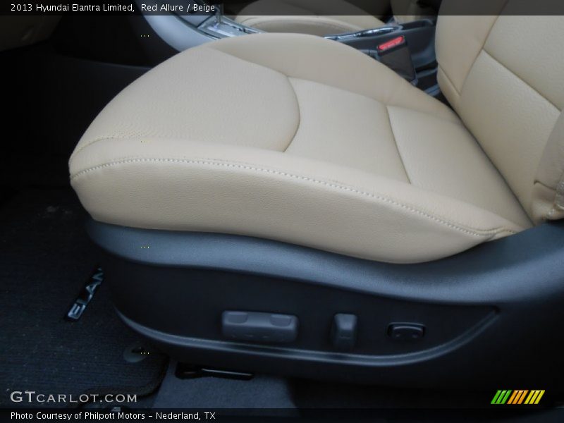 Red Allure / Beige 2013 Hyundai Elantra Limited