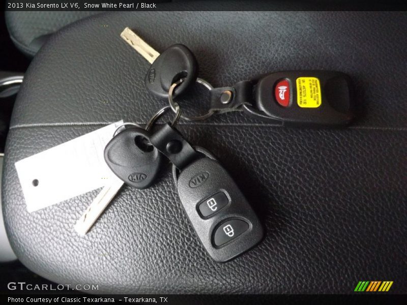 Snow White Pearl / Black 2013 Kia Sorento LX V6
