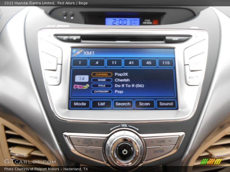 Red Allure / Beige 2013 Hyundai Elantra Limited