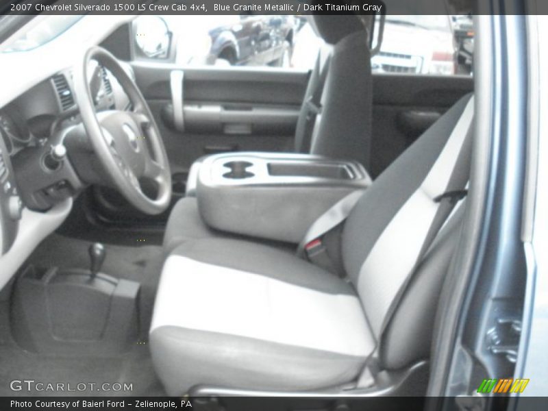 Blue Granite Metallic / Dark Titanium Gray 2007 Chevrolet Silverado 1500 LS Crew Cab 4x4