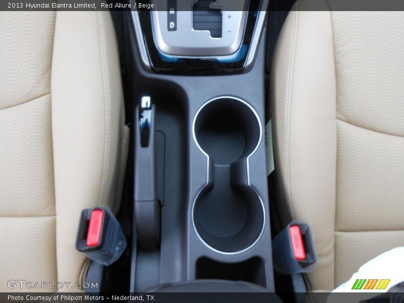 Red Allure / Beige 2013 Hyundai Elantra Limited