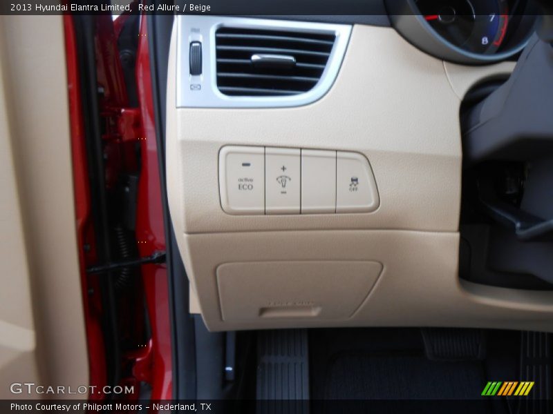 Red Allure / Beige 2013 Hyundai Elantra Limited