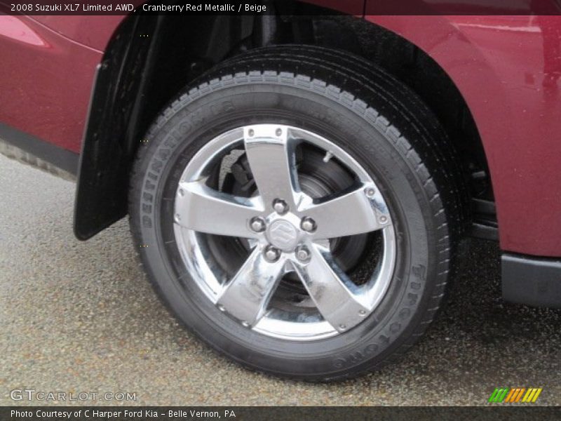Cranberry Red Metallic / Beige 2008 Suzuki XL7 Limited AWD