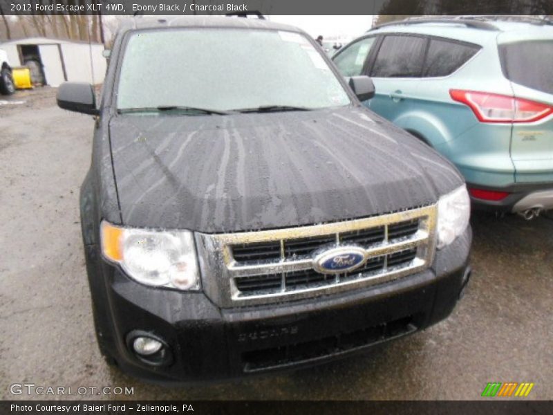 Ebony Black / Charcoal Black 2012 Ford Escape XLT 4WD