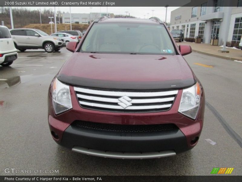 Cranberry Red Metallic / Beige 2008 Suzuki XL7 Limited AWD