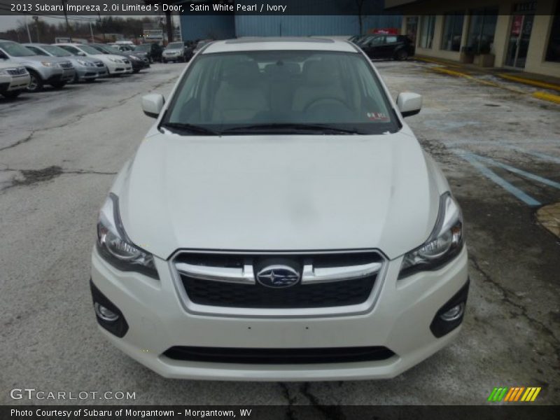 Satin White Pearl / Ivory 2013 Subaru Impreza 2.0i Limited 5 Door