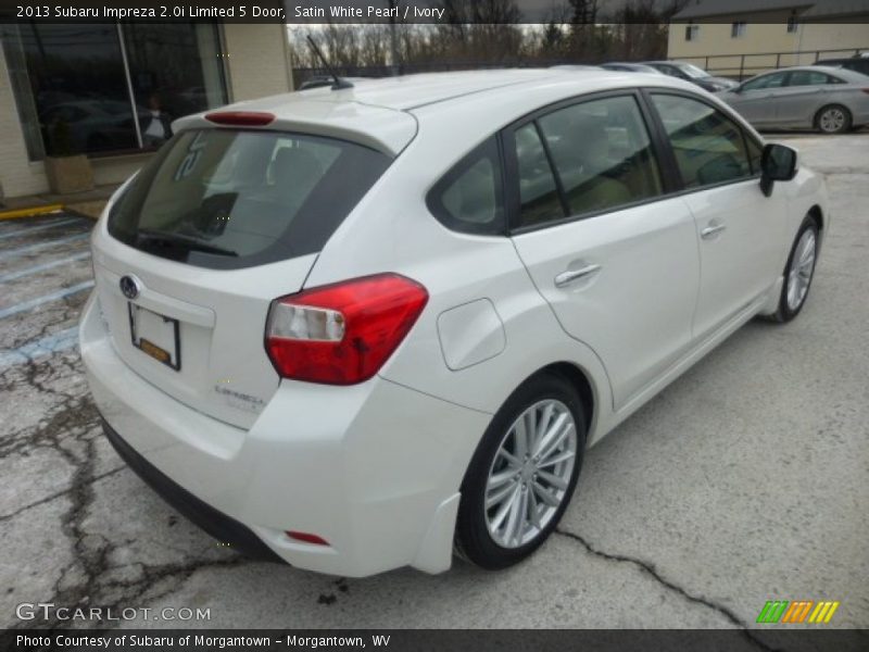 Satin White Pearl / Ivory 2013 Subaru Impreza 2.0i Limited 5 Door