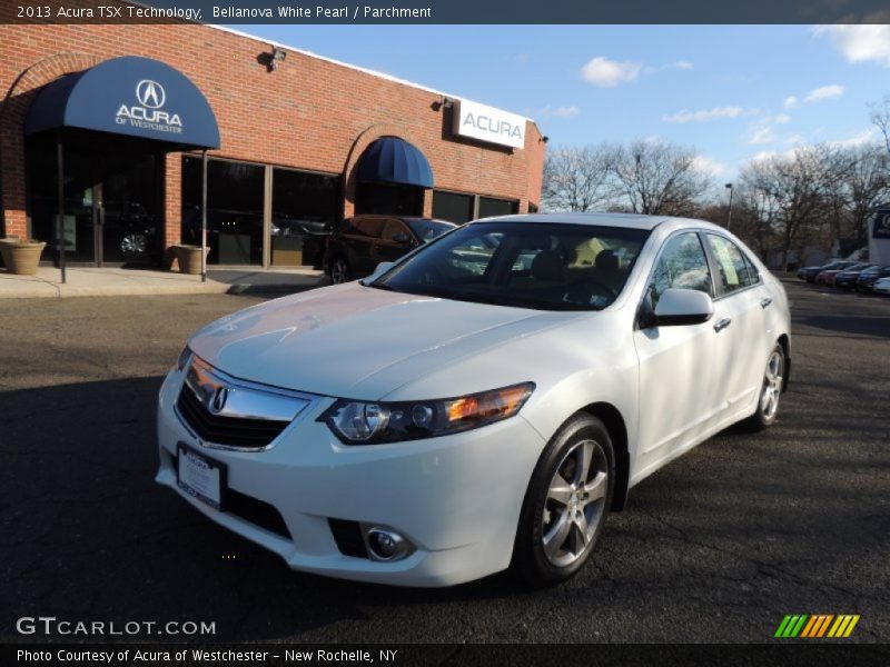 Bellanova White Pearl / Parchment 2013 Acura TSX Technology