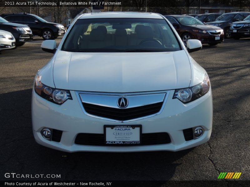 Bellanova White Pearl / Parchment 2013 Acura TSX Technology