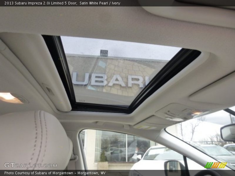 Satin White Pearl / Ivory 2013 Subaru Impreza 2.0i Limited 5 Door